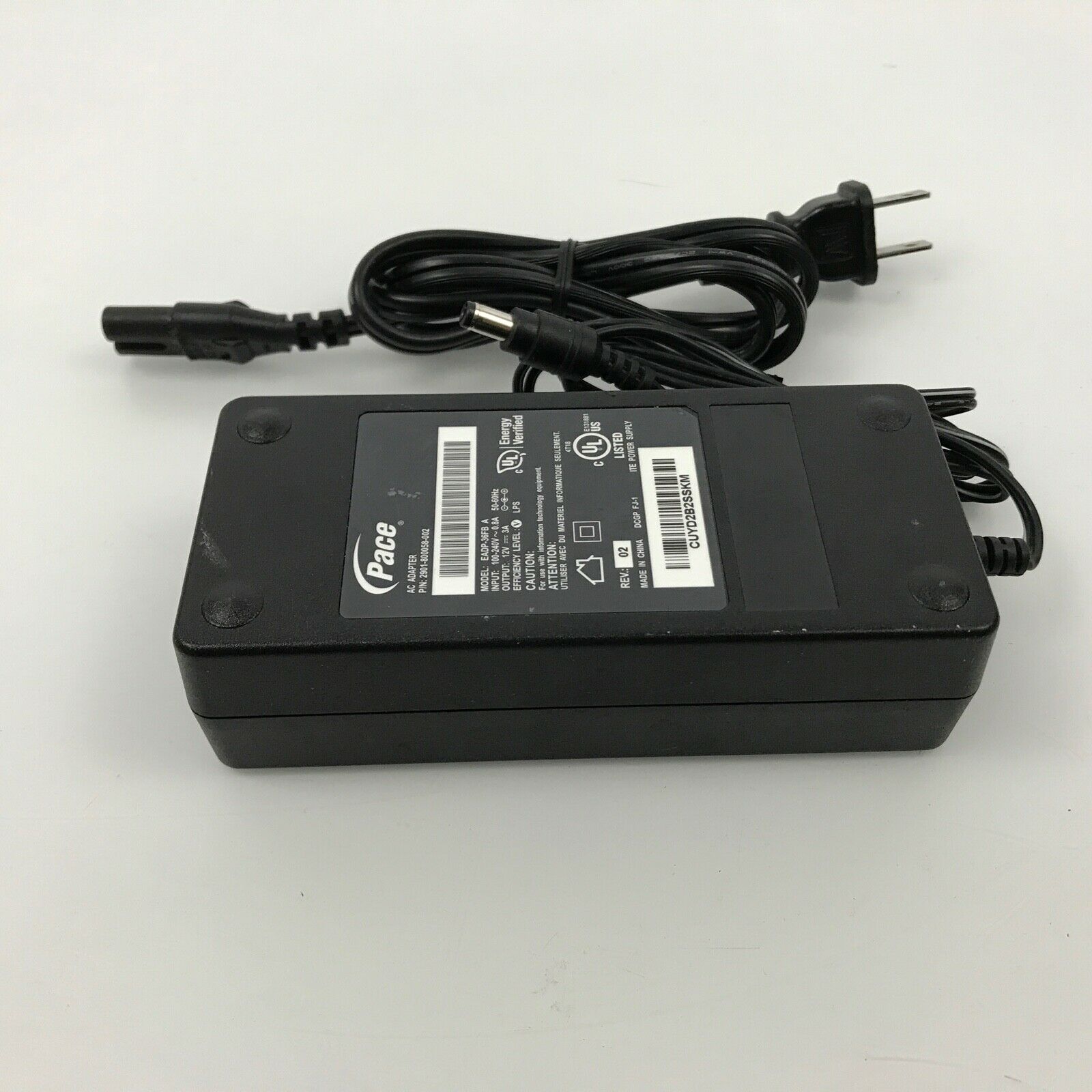 NEW Pace 2901-800058-002 EADP-36FB 12V 3A AC Adapter